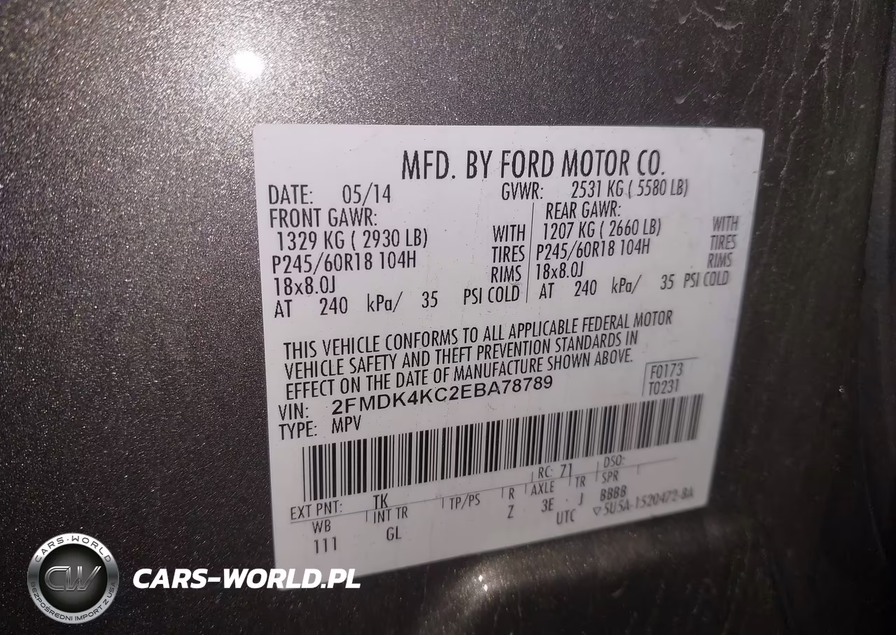 2014 Ford Edge Limited VIN:2FMDK4KC2EBA78789 - 9