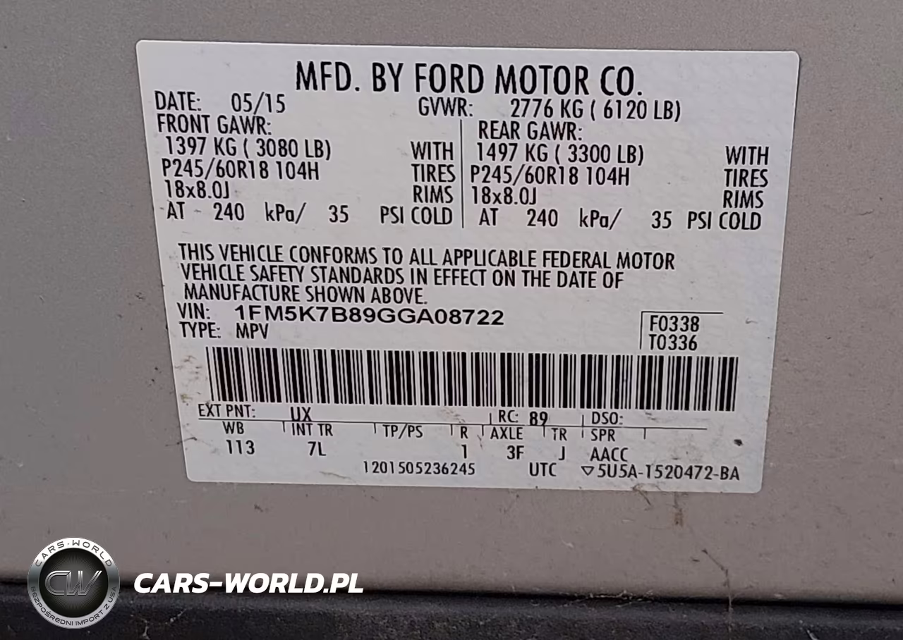 2016 Ford Explorer VIN:1FM5K7B89GGA08722 - 9
