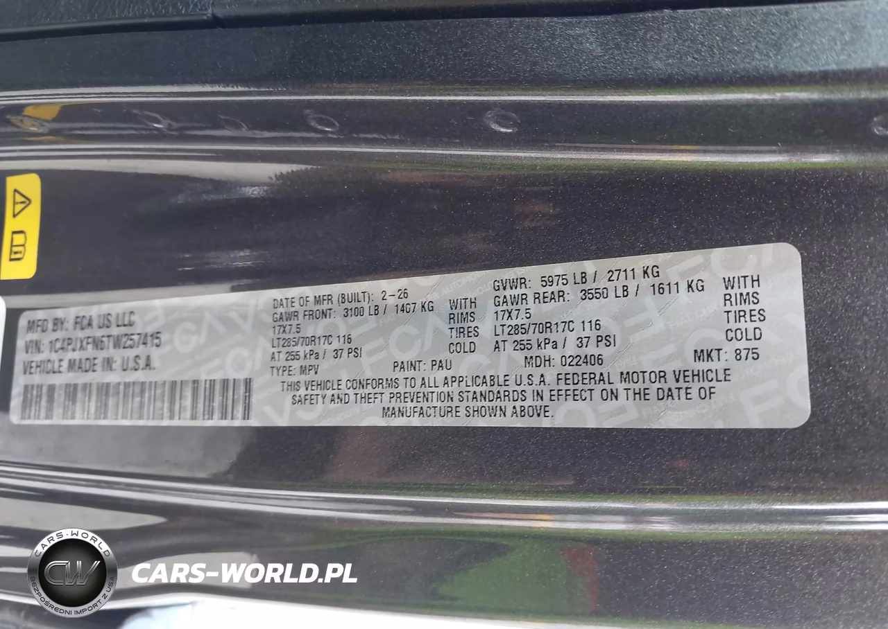 2026 Jeep Wrangler Rubicon VIN:1C4PJXFN6TW257415 - 9
