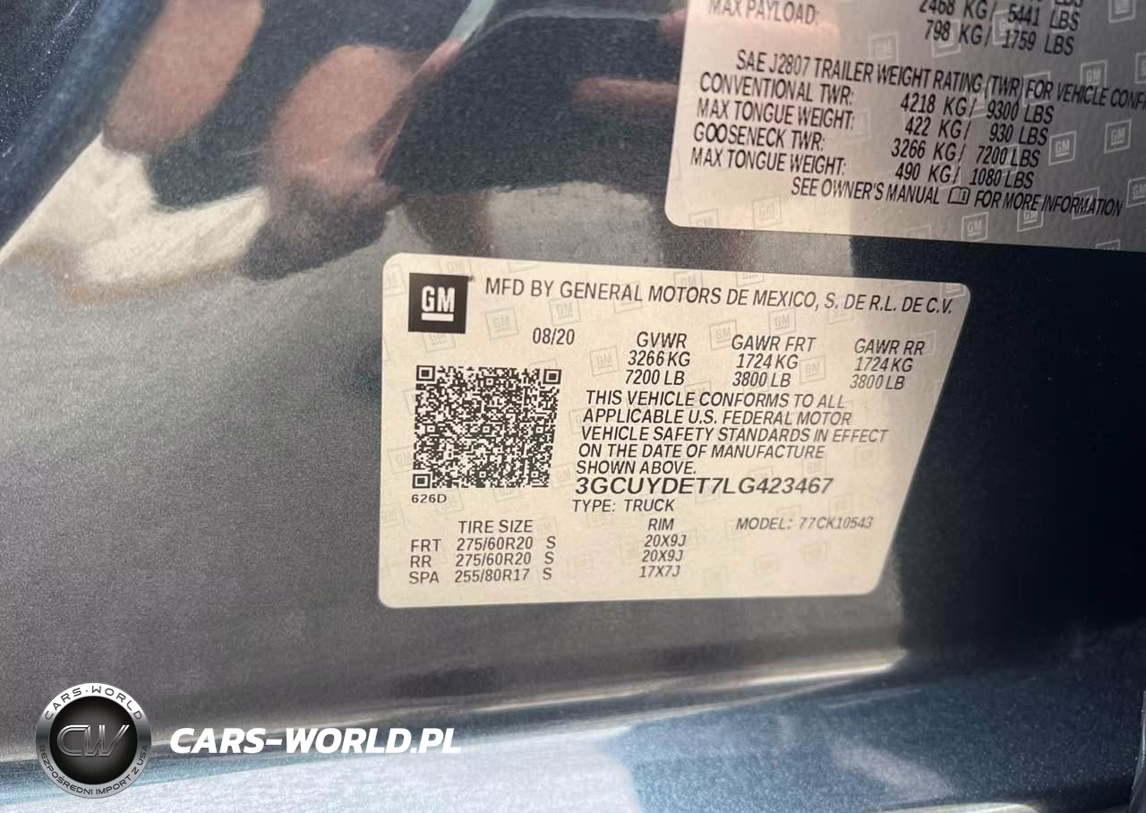 2020 Chevrolet Silverado K1500 Lt VIN:3GCUYDET7LG423467 - 9