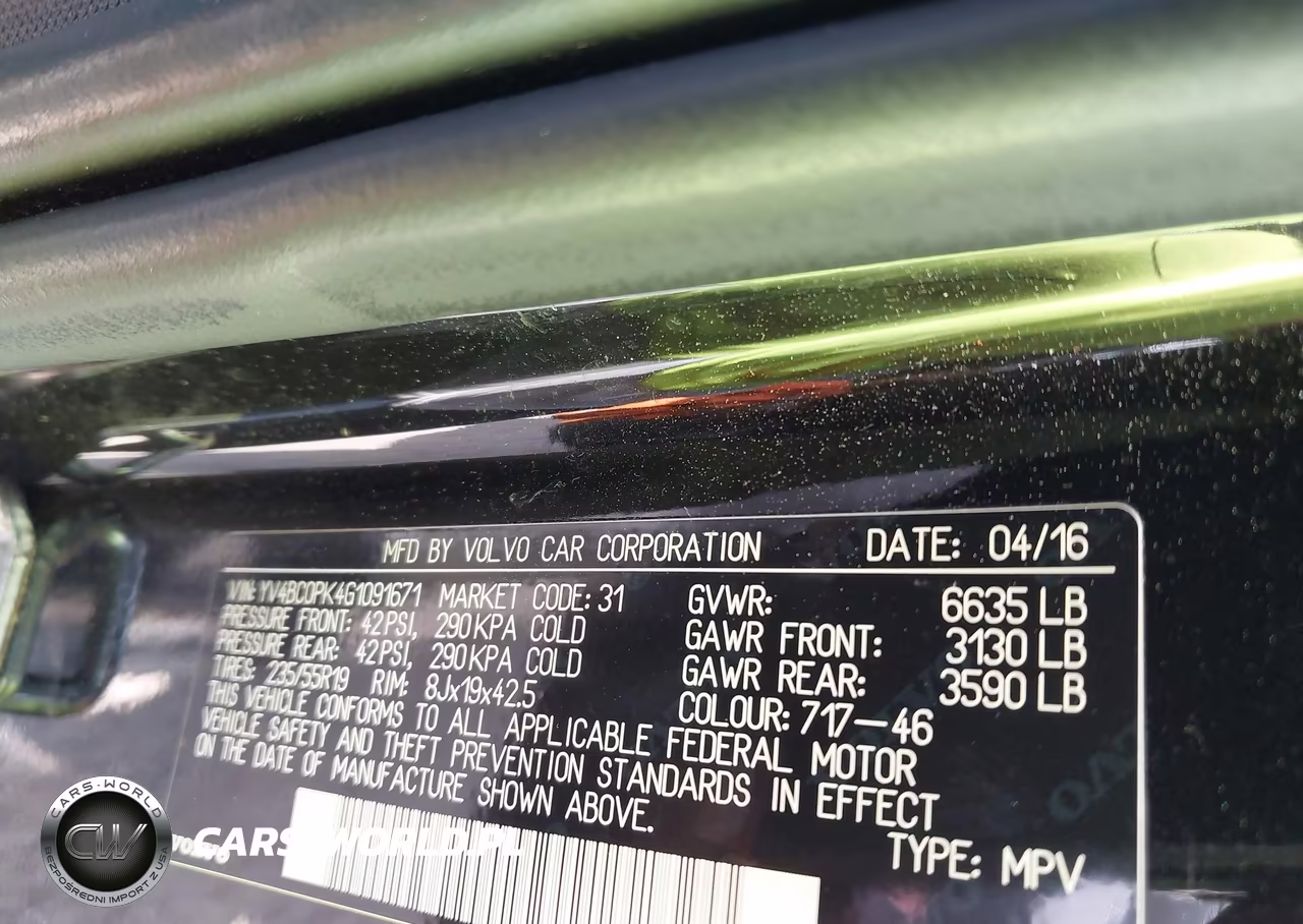 2016 Volvo Xc90 Hybrid T8 Momentum VIN:YV4BC0PK4G1091671 - 9