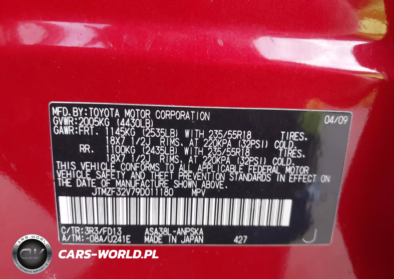 2009 Toyota Rav4 Sport VIN:JTMZF32V79D011180 - 9