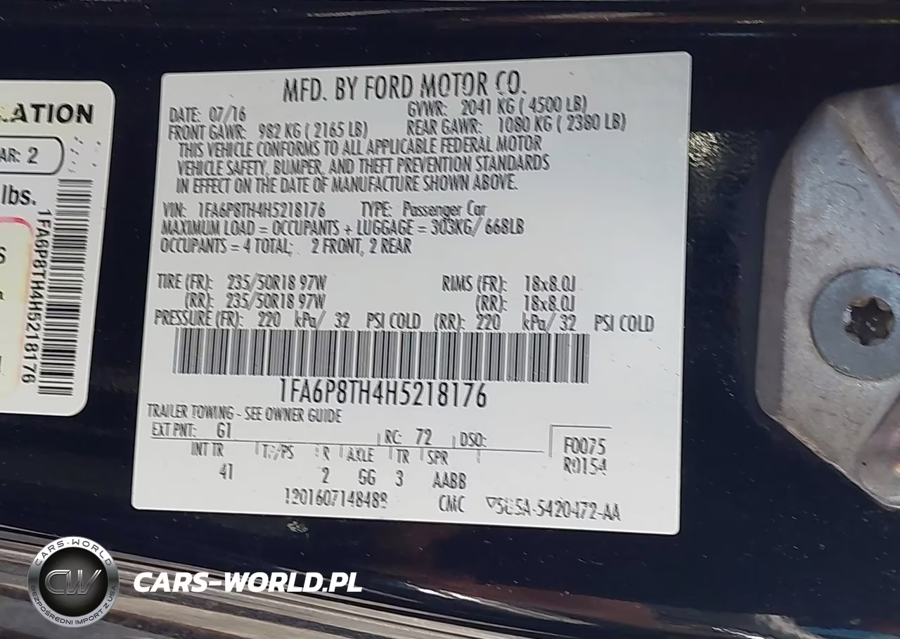 2017 Ford Mustang Ecoboost VIN:1FA6P8TH4H5218176 - 9