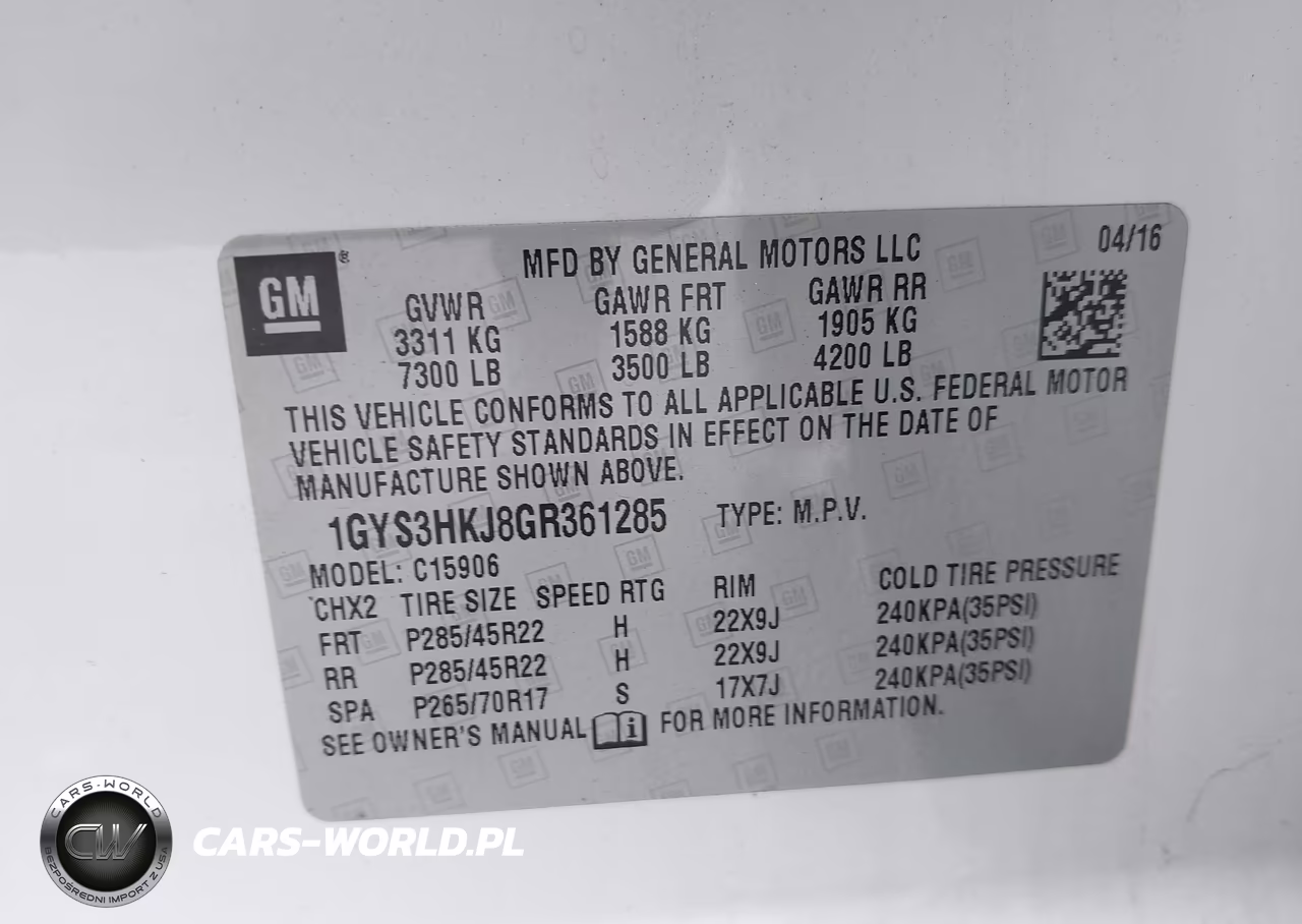 2016 Cadillac Escalade Esv Luxury Collection VIN:1GYS3HKJ8GR361285 - 9