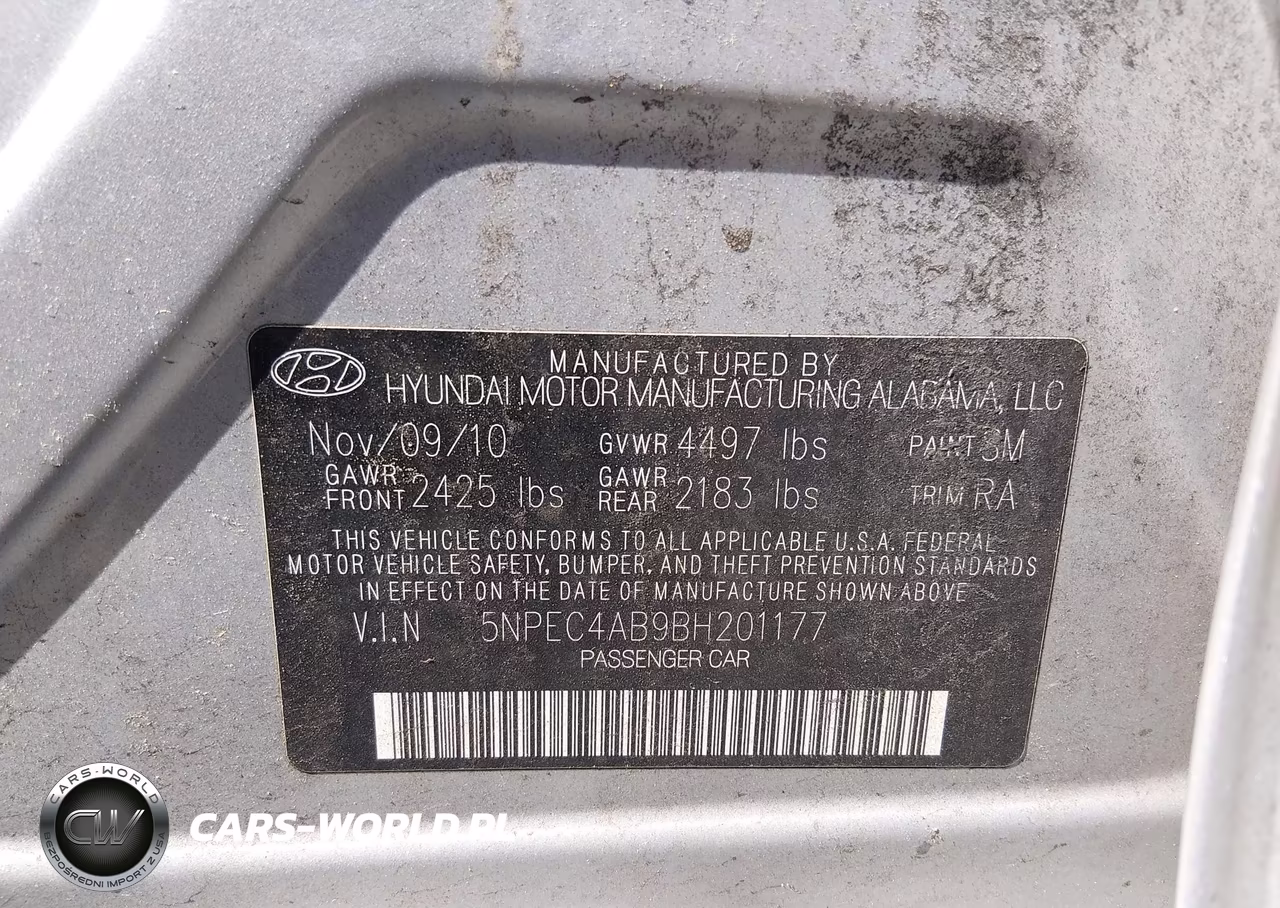 2011 Hyundai Sonata Limited 2.0T VIN:5NPEC4AB9BH201177 - 9