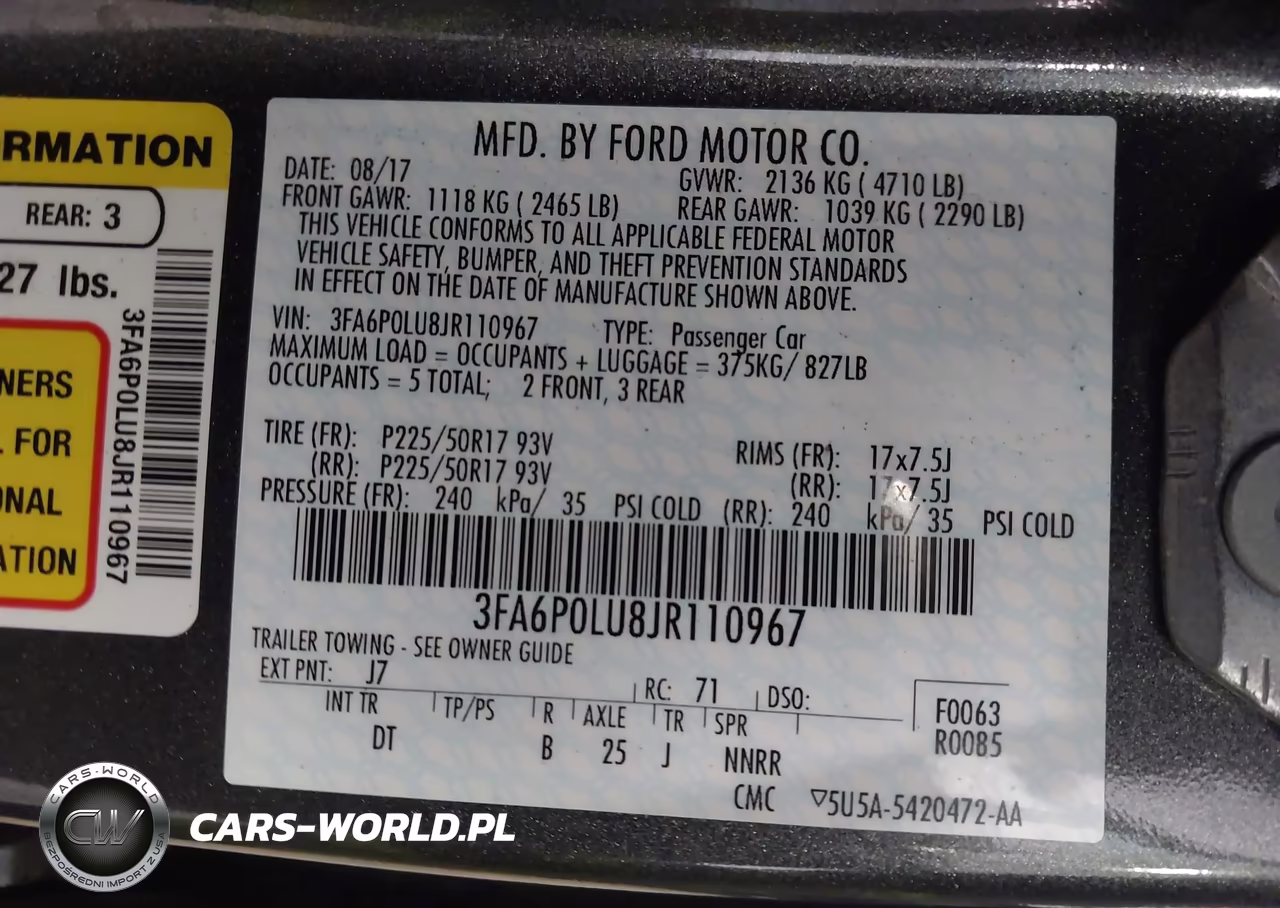 2018 Ford Fusion Hybrid Se VIN:3FA6P0LU8JR110967 - 9