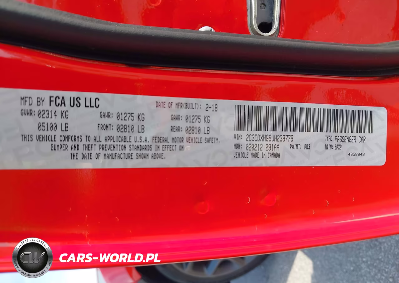 2018 Dodge Charger Sxt Plus Rwd VIN:2C3CDXHG9JH238779 - 9