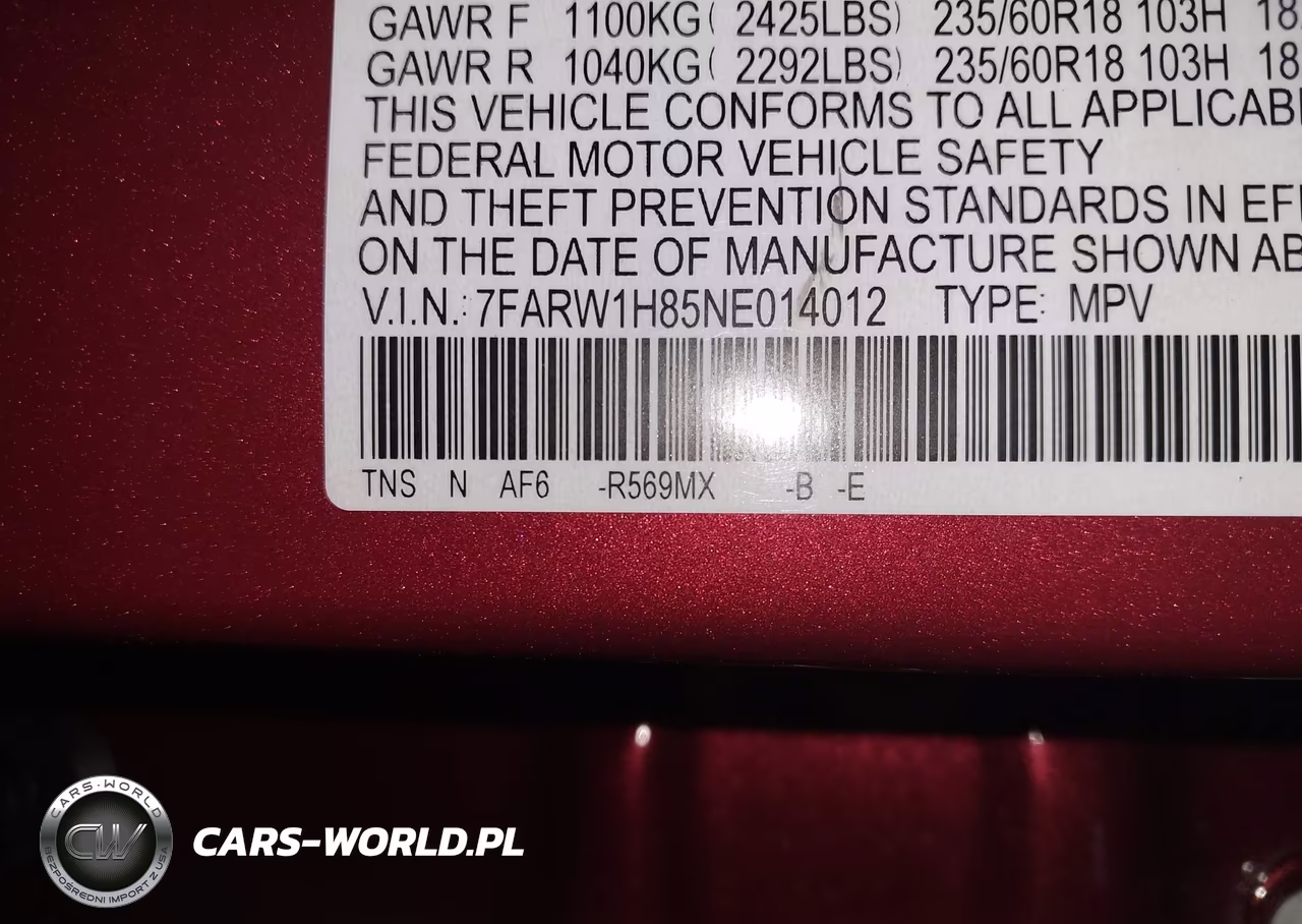 2022 Honda Cr-V 2Wd Ex-L VIN:7FARW1H85NE014012 - 9