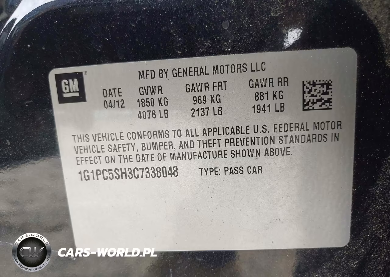 2012 Chevrolet Cruze Ls VIN:1G1PC5SH3C7338048 - 9