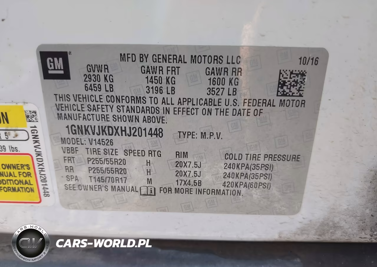 2017 Chevrolet Traverse Premier VIN:1GNKVJKDXHJ201448 - 9