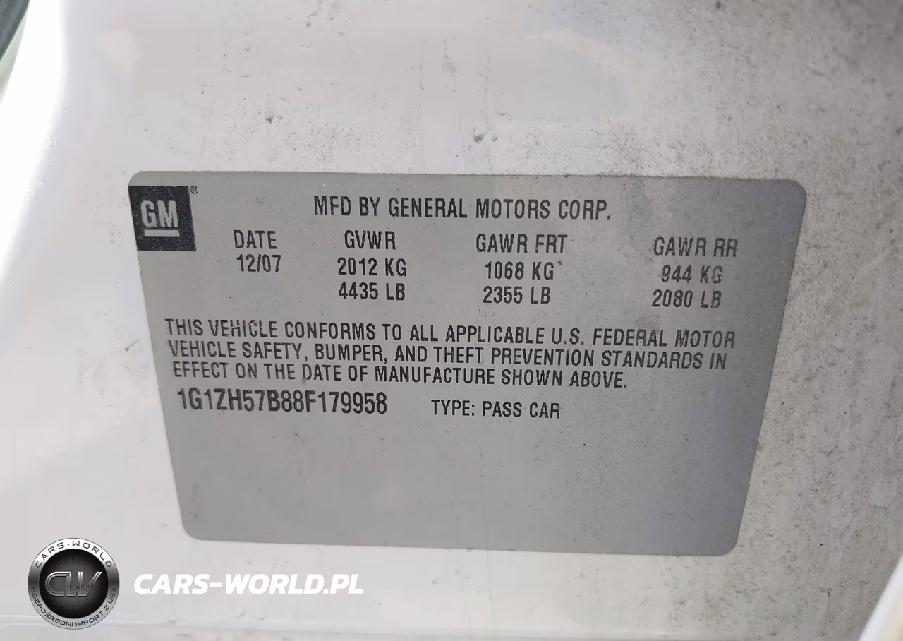 2008 Chevrolet Malibu Lt VIN:1G1ZH57B88F179958 - 9