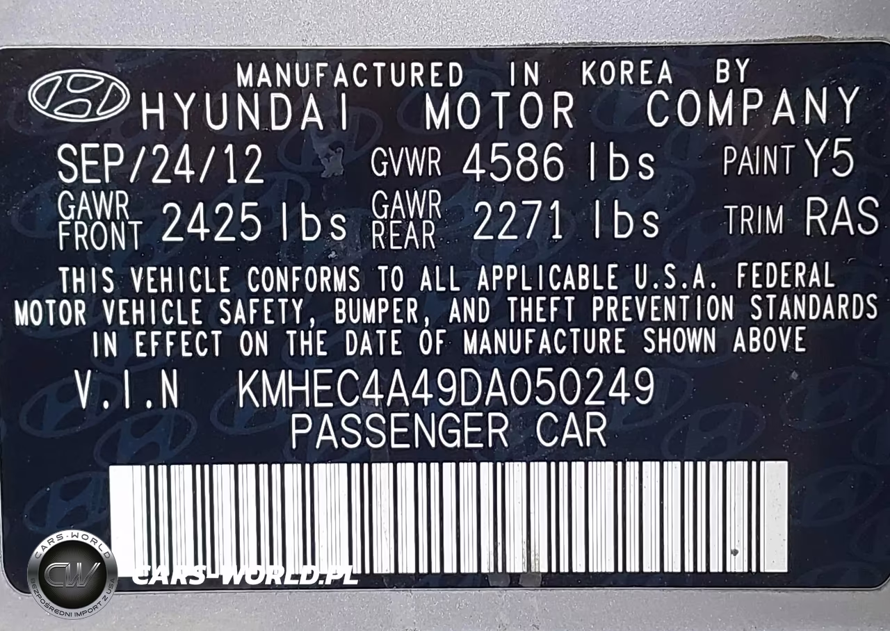 2013 Hyundai Sonata Hybrid Limited VIN:KMHEC4A49DA050249 - 9