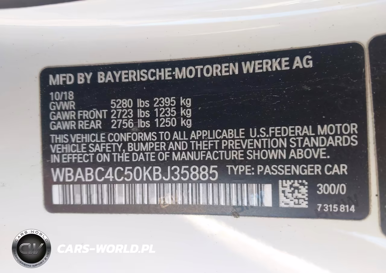 2019 BMW M850I xDrive VIN:WBABC4C50KBJ35885 - 9