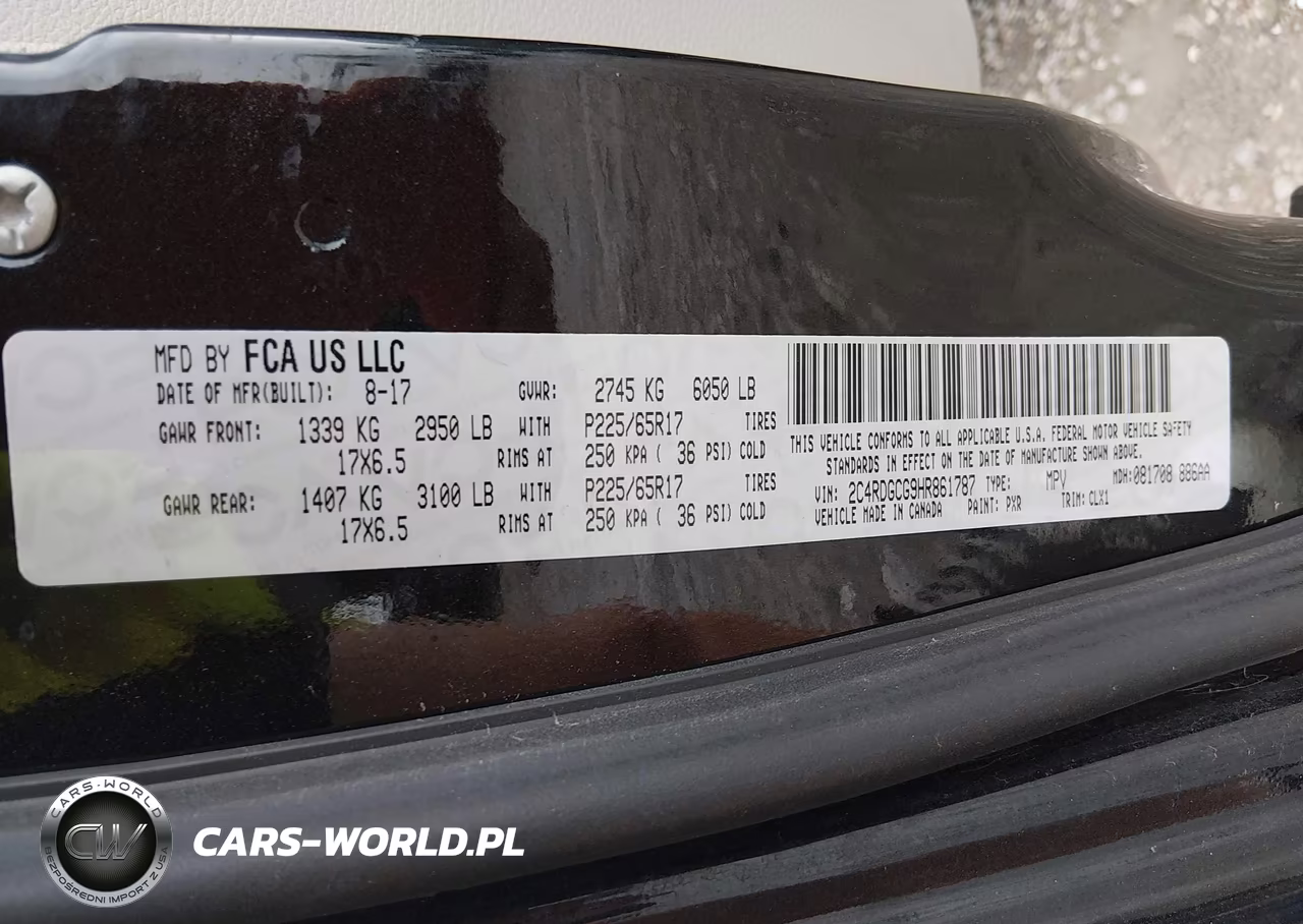 2017 Dodge Grand Caravan Sxt VIN:2C4RDGCG9HR861787 - 9
