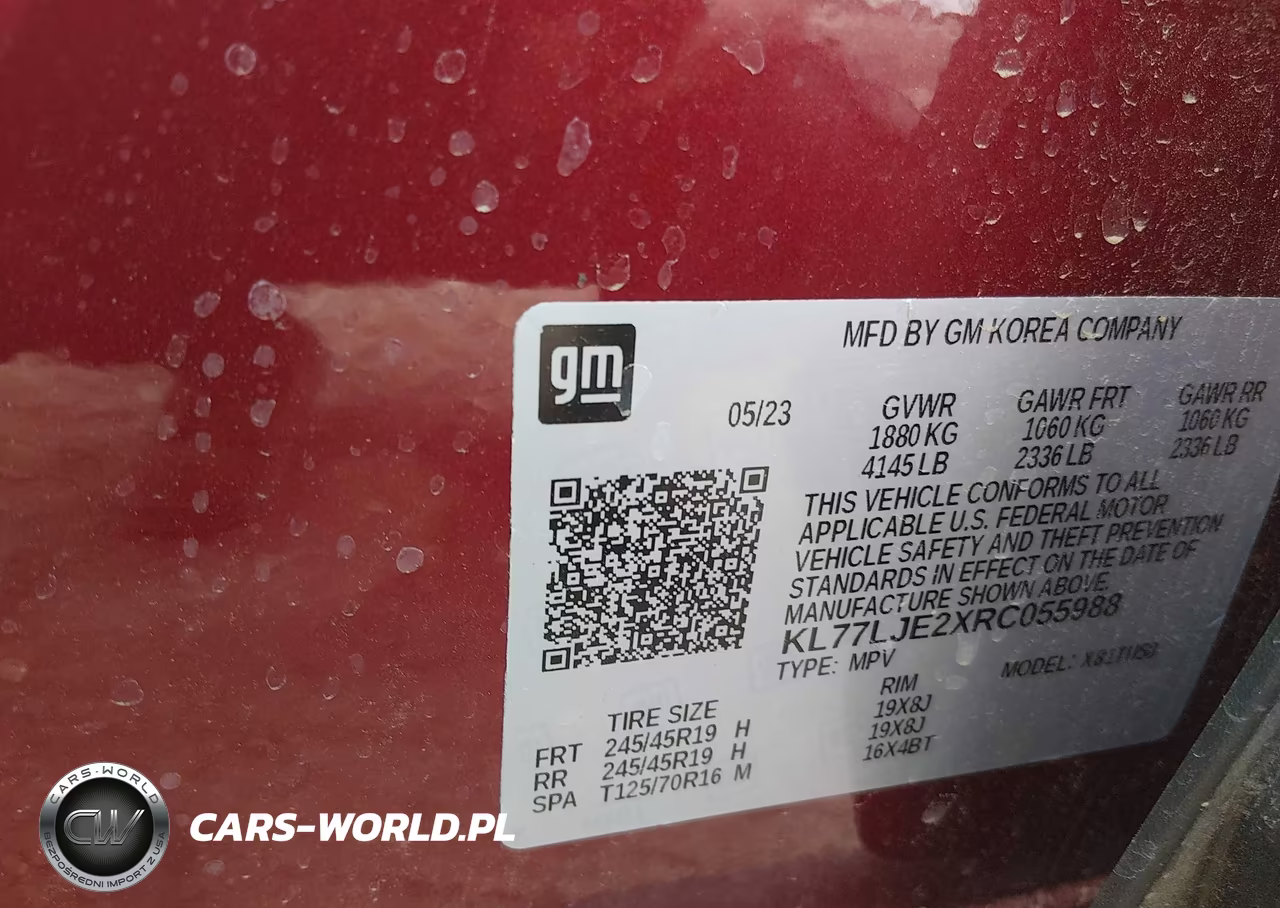2024 Chevrolet Trax Fwd 2Rs VIN:KL77LJE2XRC055988 - 9