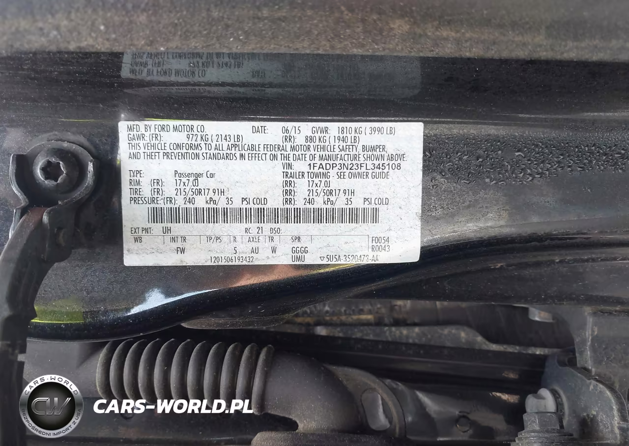 2015 Ford Focus Titanium VIN:1FADP3N23FL345108 - 9