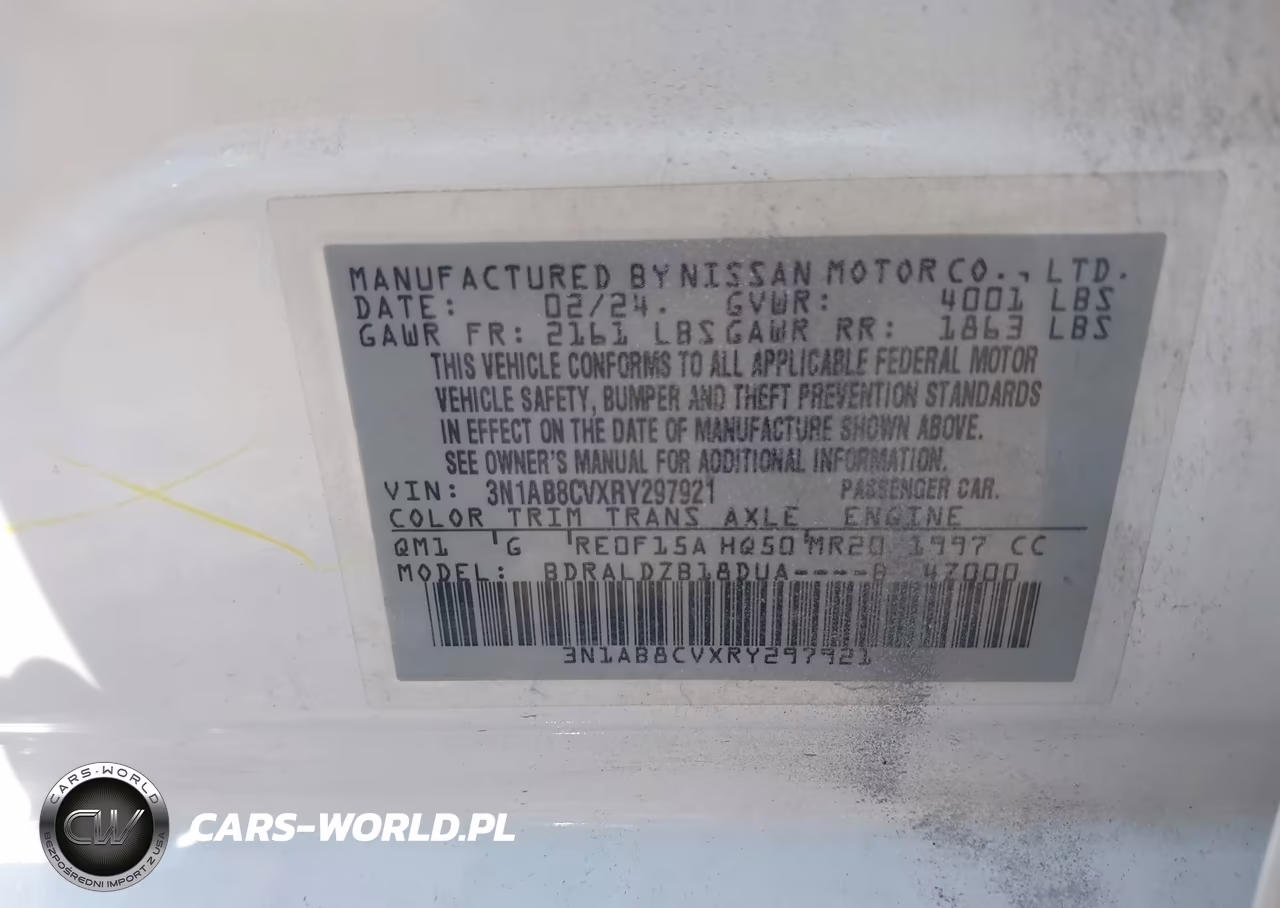 2024 Nissan Sentra Sv Xtronic Cvt VIN:3N1AB8CVXRY297921 - 9