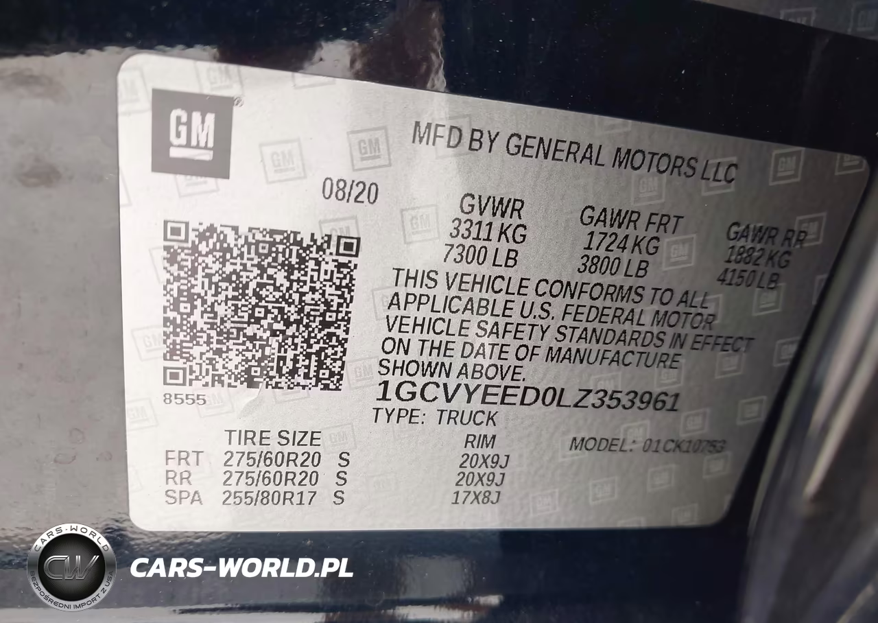 2020 Chevrolet Silverado 1500 4Wd Standard Bed Rst VIN:1GCVYEED0LZ353961 - 9