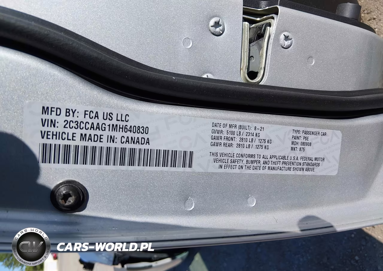 2021 Chrysler 300 Touring L VIN:2C3CCAAG1MH640830 - 9