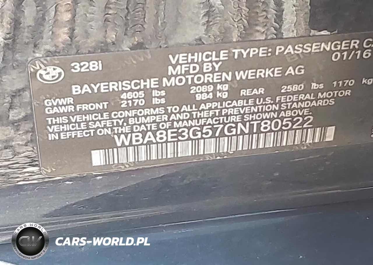 2016 BMW 328I xDrive VIN:WBA8E3G57GNT80522 - 9