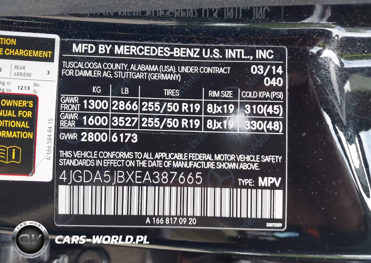 2014 Mercedes-Benz Ml 350 VIN:4JGDA5JBXEA387665 - 9