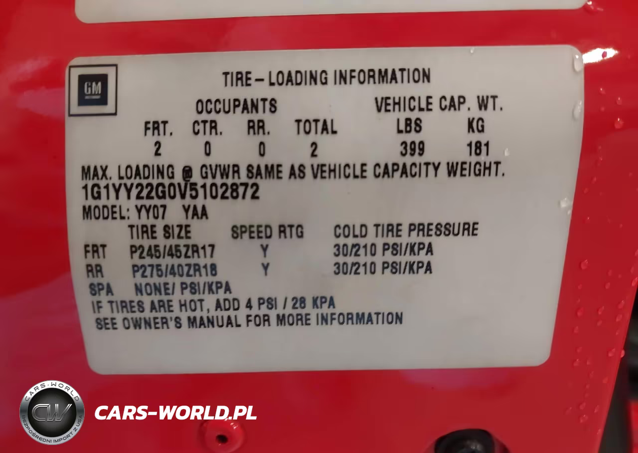 1997 Chevrolet Corvette VIN:1G1YY22G0V5102872 - 9
