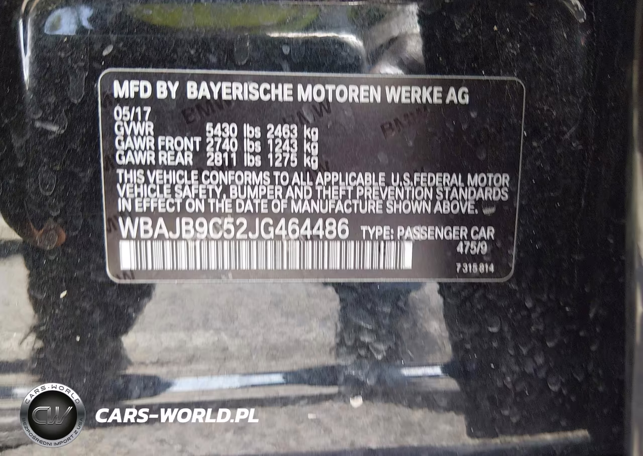 2018 BMW M550I xDrive VIN:WBAJB9C52JG464486 - 9