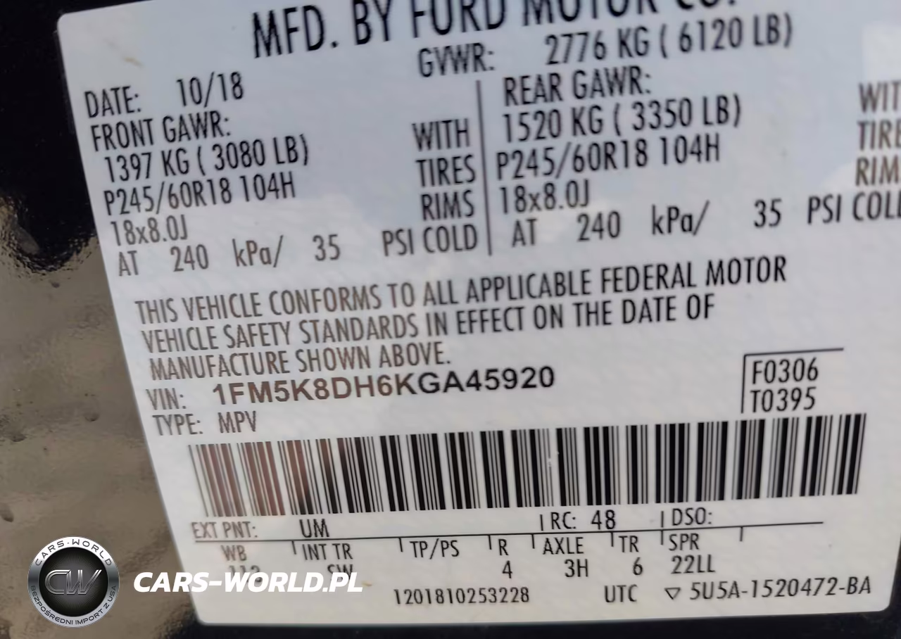 2019 Ford Explorer Xlt VIN:1FM5K8DH6KGA45920 - 9