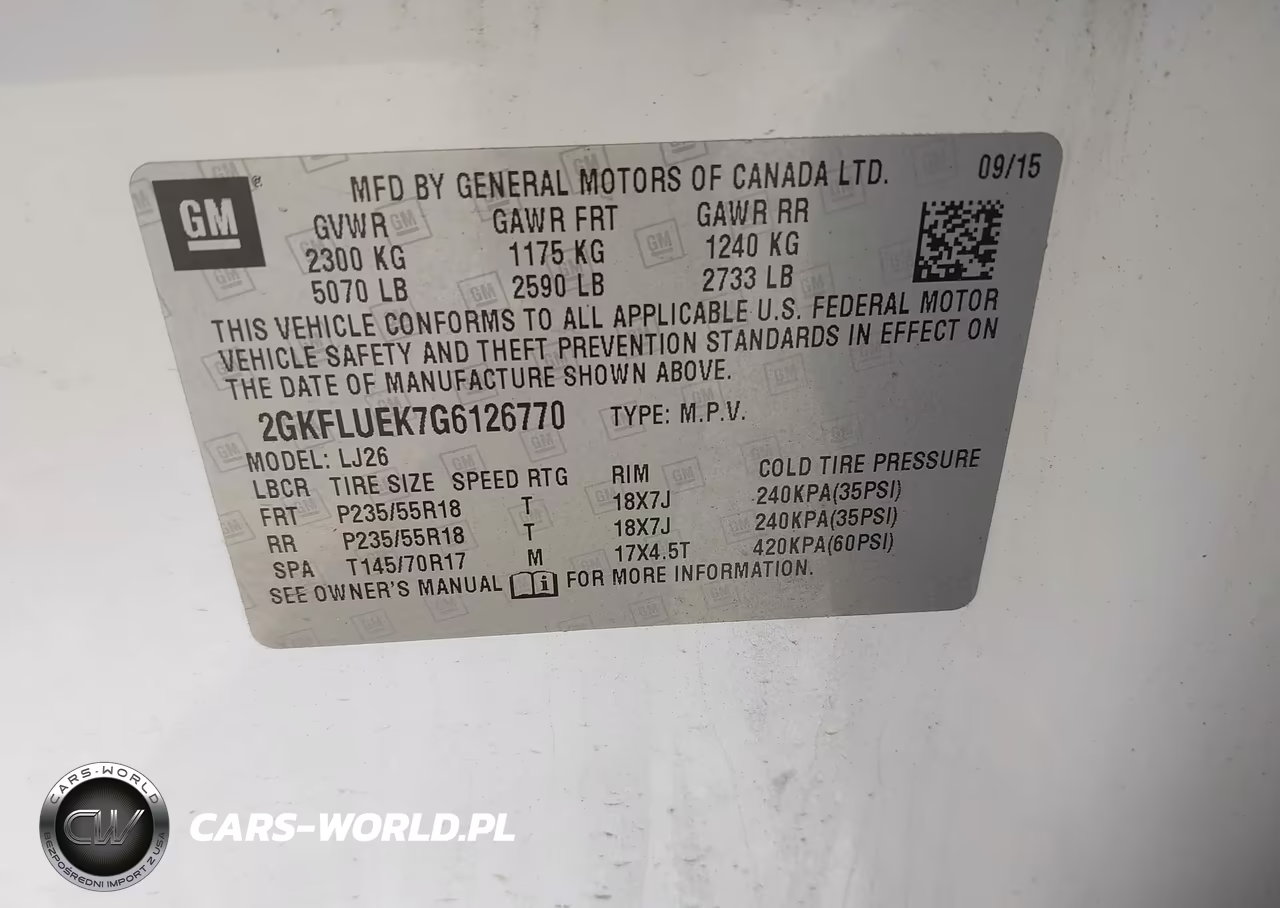 2016 GMC Terrain Slt VIN:2GKFLUEK7G6126770 - 9
