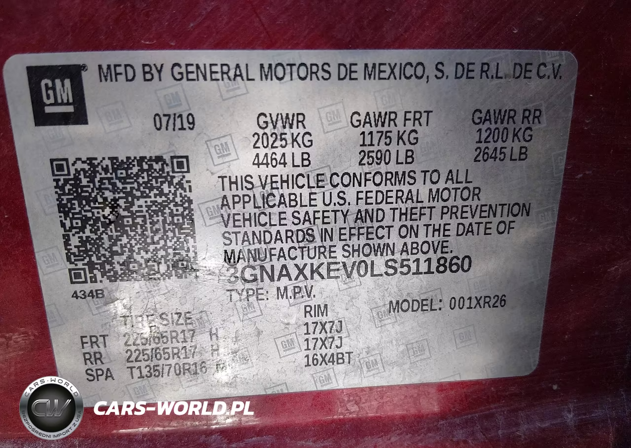 2020 Chevrolet Equinox Fwd Lt 1.5L Turbo VIN:3GNAXKEV0LS511860 - 9