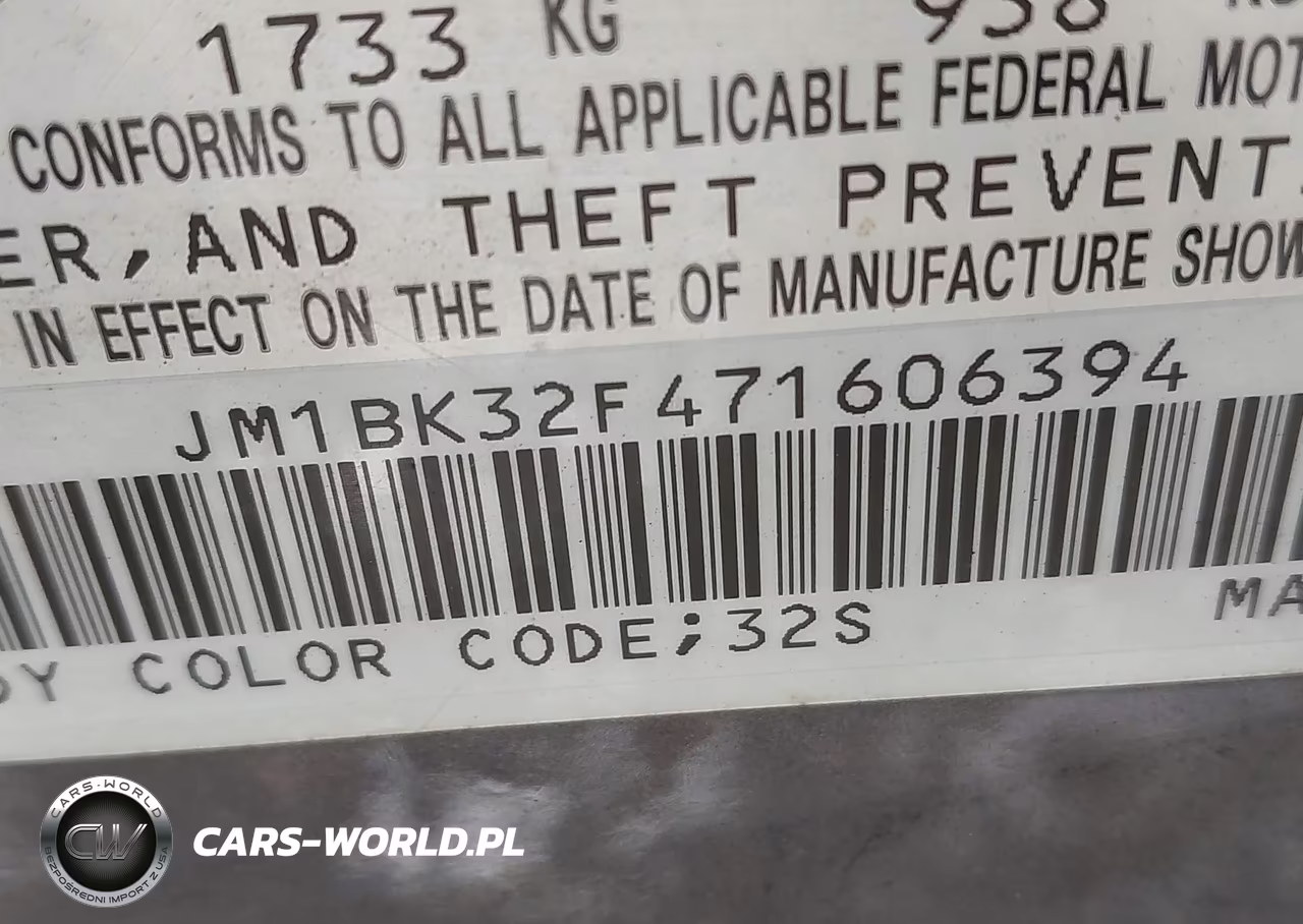 2007 Mazda Mazda3 I VIN:JM1BK32F471606394 - 9