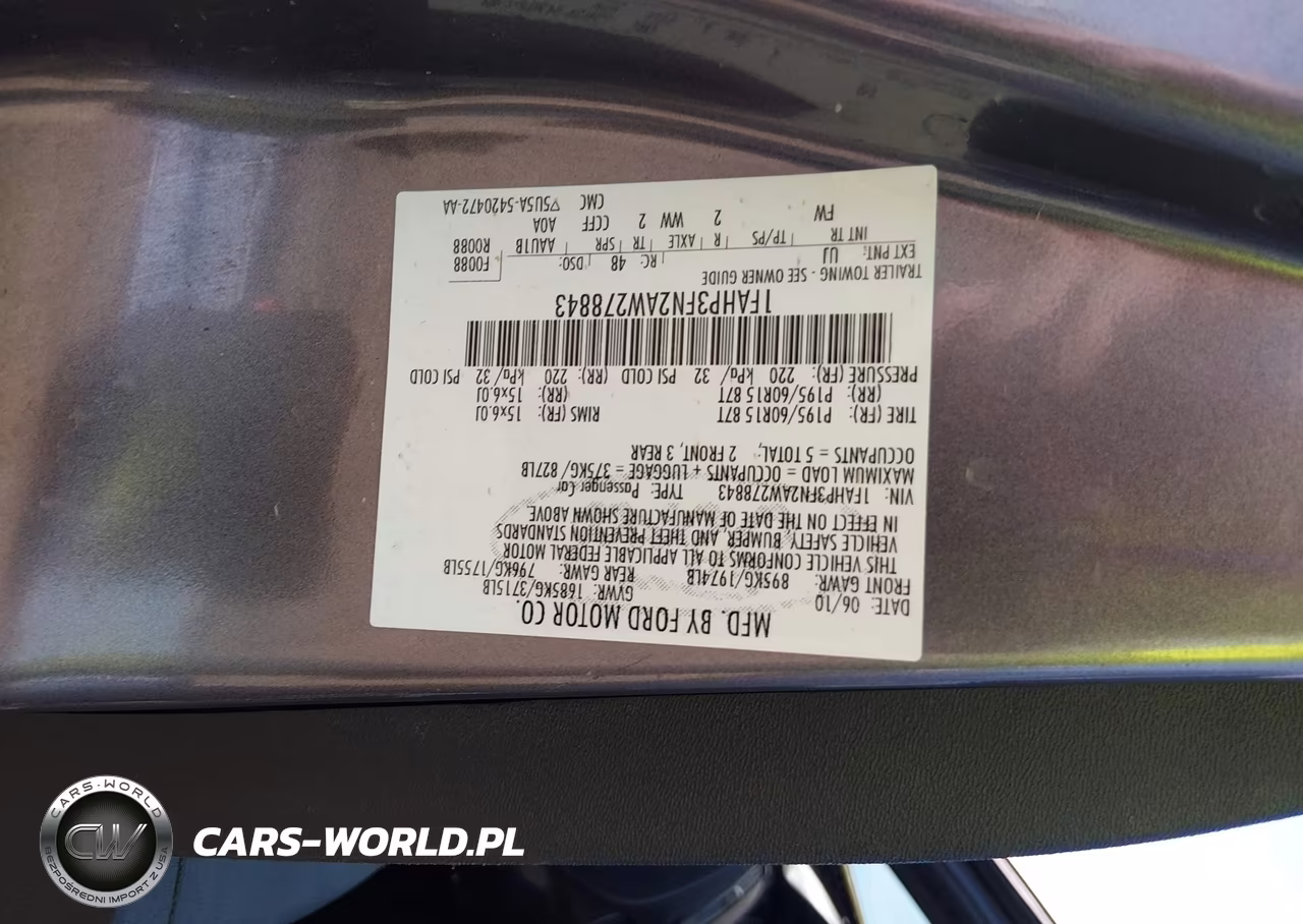 2010 Ford Focus Se VIN:1FAHP3FN2AW278843 - 9