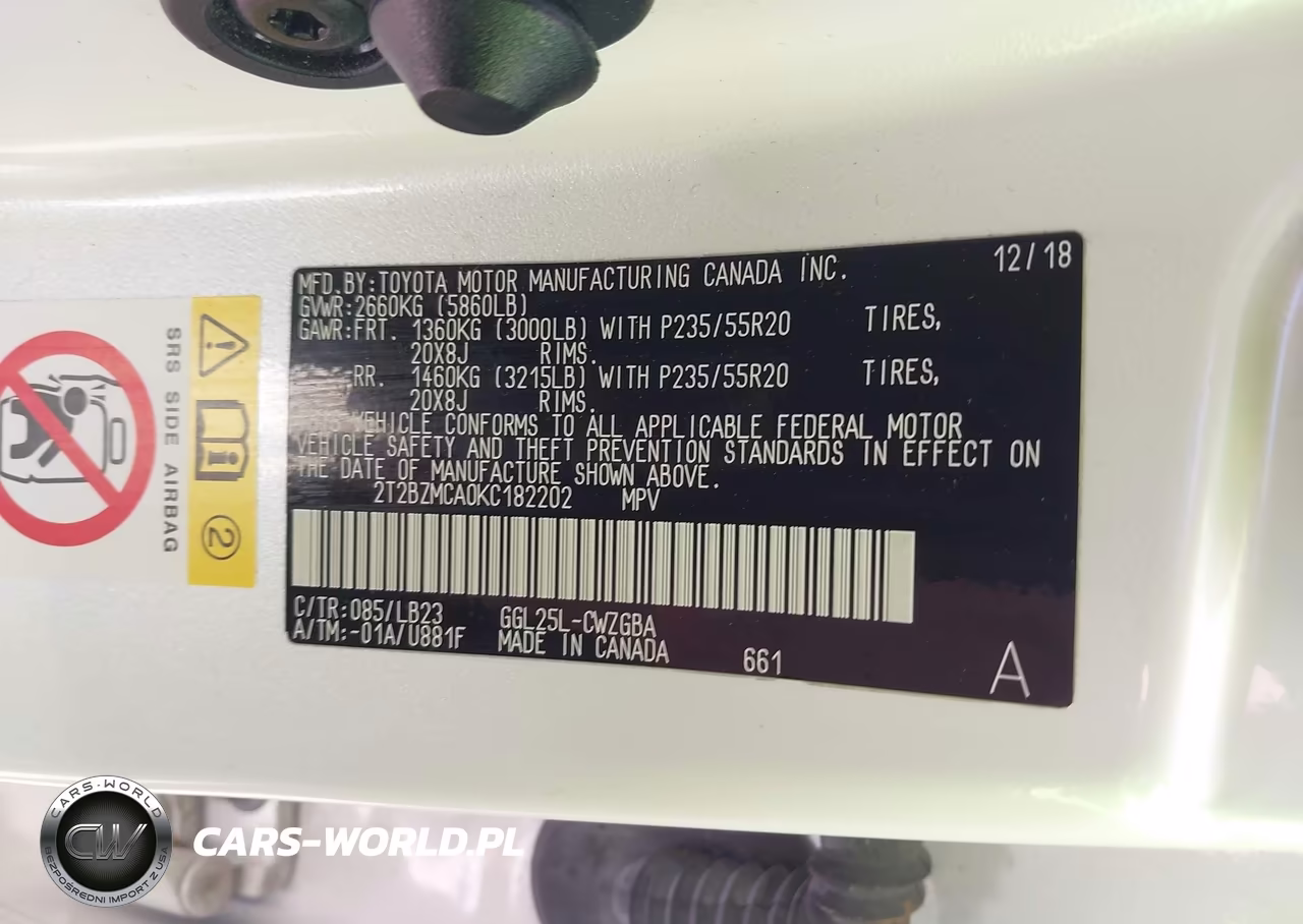 2019 Lexus Rx 350 VIN:2T2BZMCA0KC182202 - 9