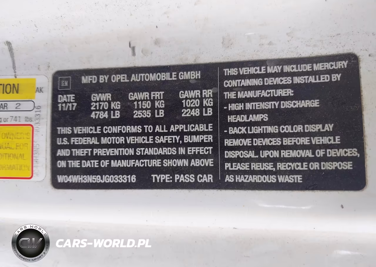 2018 Buick Cascada Premium VIN:W04WH3N59JG033316 - 9