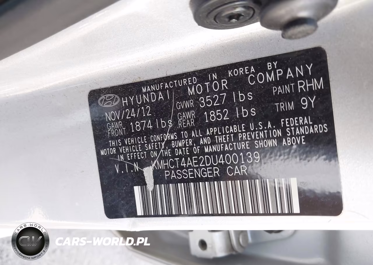 2013 Hyundai Accent Gls VIN:KMHCT4AE2DU400139 - 9