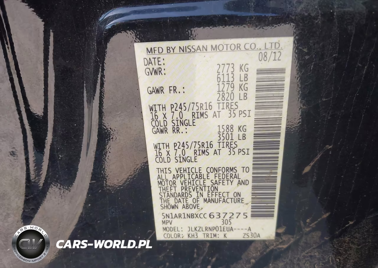 2012 Nissan Pathfinder S VIN:5N1AR1NBXCC637275 - 9