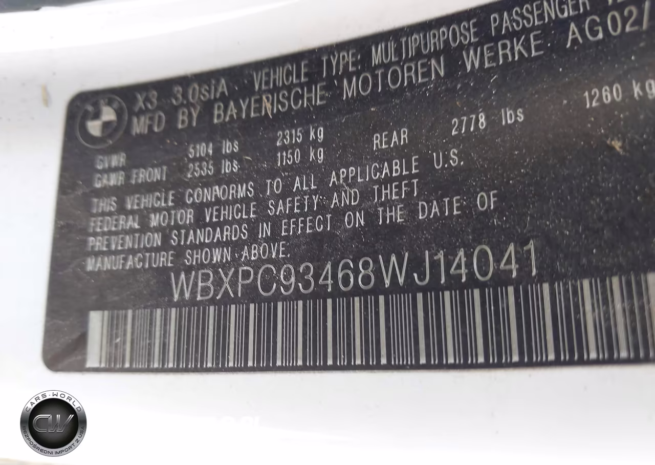 2008 BMW X3 3.0Si VIN:WBXPC93468WJ14041 - 9
