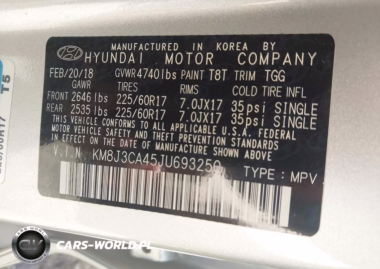 2018 Hyundai Tucson Sel VIN:KM8J3CA45JU693250 - 9