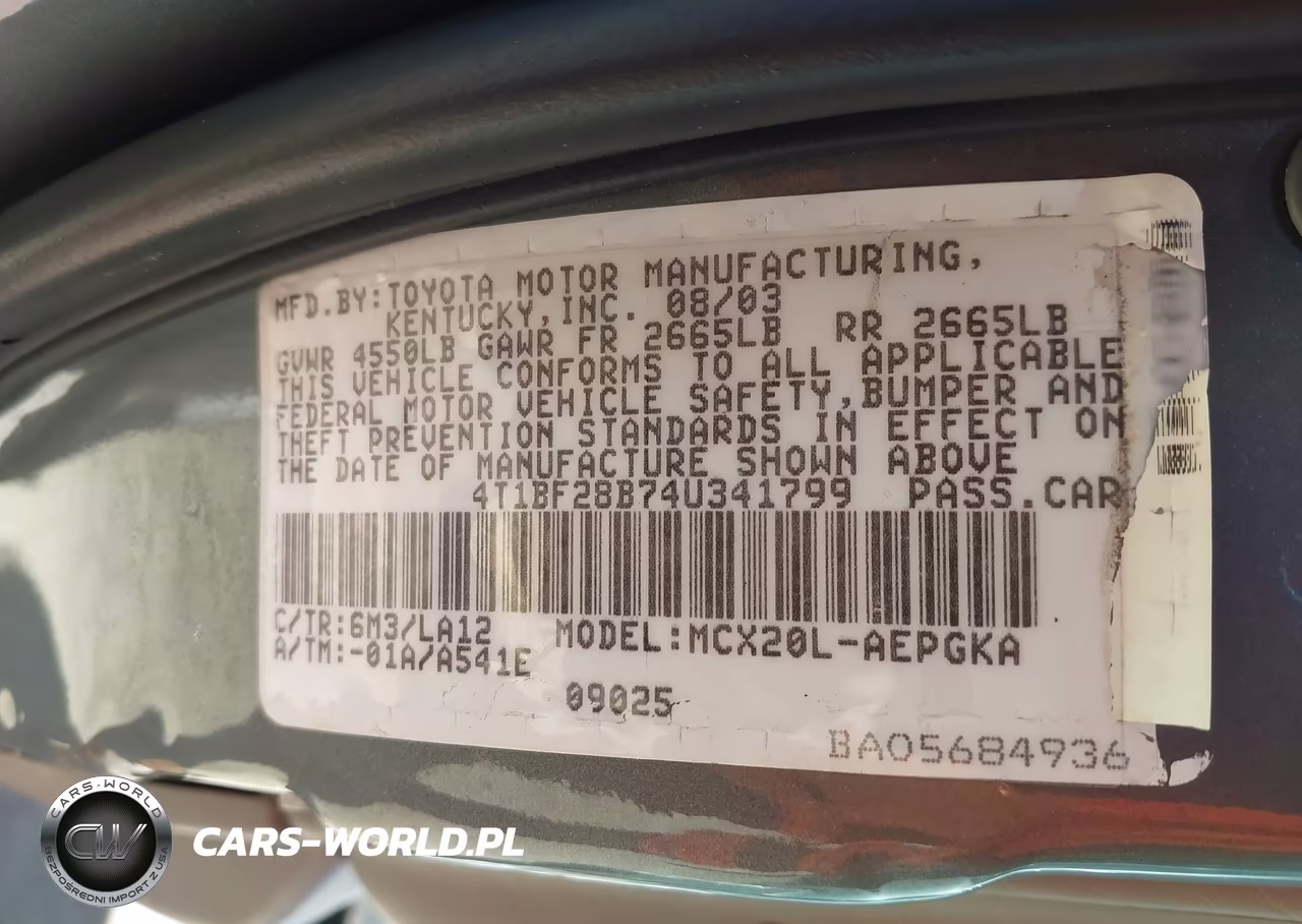 2004 Toyota Avalon Xls VIN:4T1BF28B74U341799 - 9