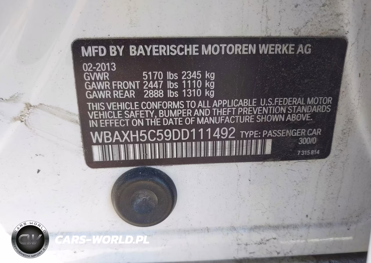 2013 BMW 528I xDrive VIN:WBAXH5C59DD111492 - 9