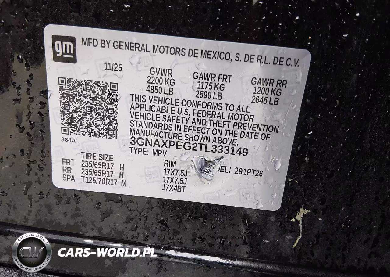 2026 Chevrolet Equinox Awd Lt VIN:3GNAXPEG2TL333149 - 9