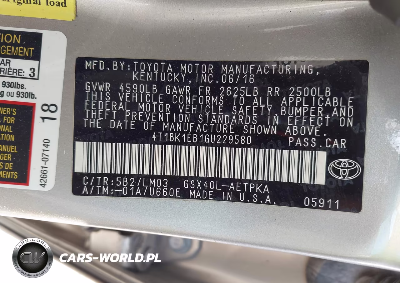 2016 Toyota Avalon Limited VIN:4T1BK1EB1GU229580 - 9