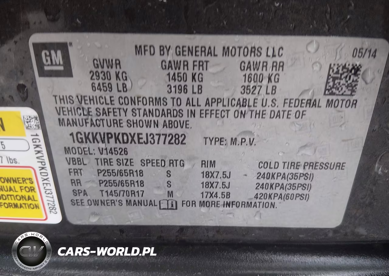 2014 GMC Acadia Sle-2 VIN:1GKKVPKDXEJ377282 - 9