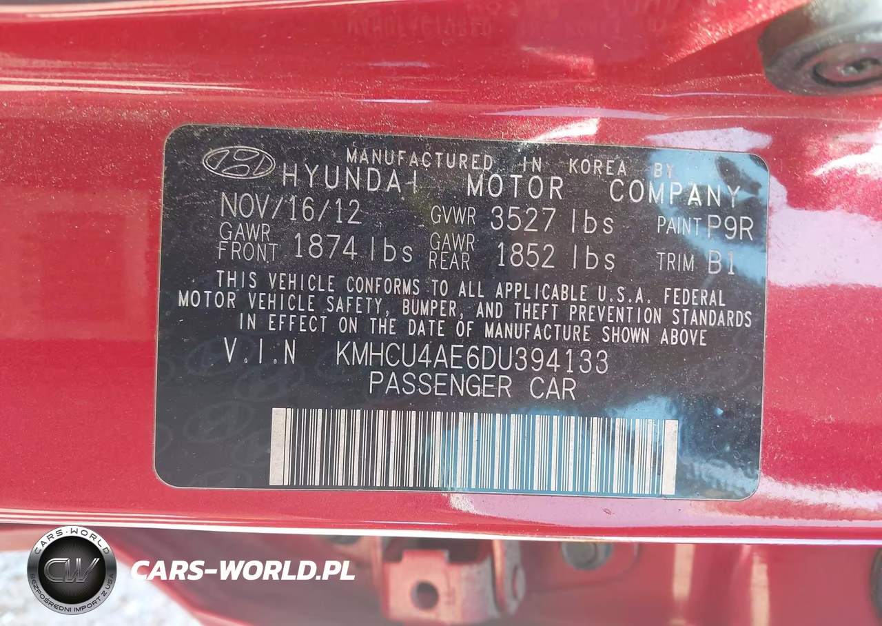 2013 Hyundai Accent Gls VIN:KMHCU4AE6DU394133 - 9
