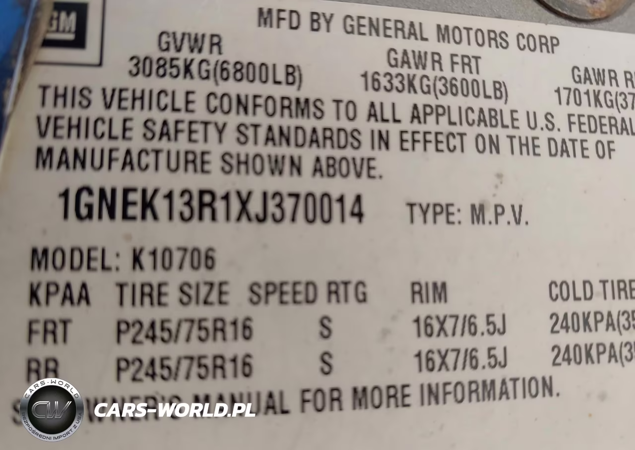 1999 Chevrolet Tahoe Ls VIN:1GNEK13R1XJ370014 - 9