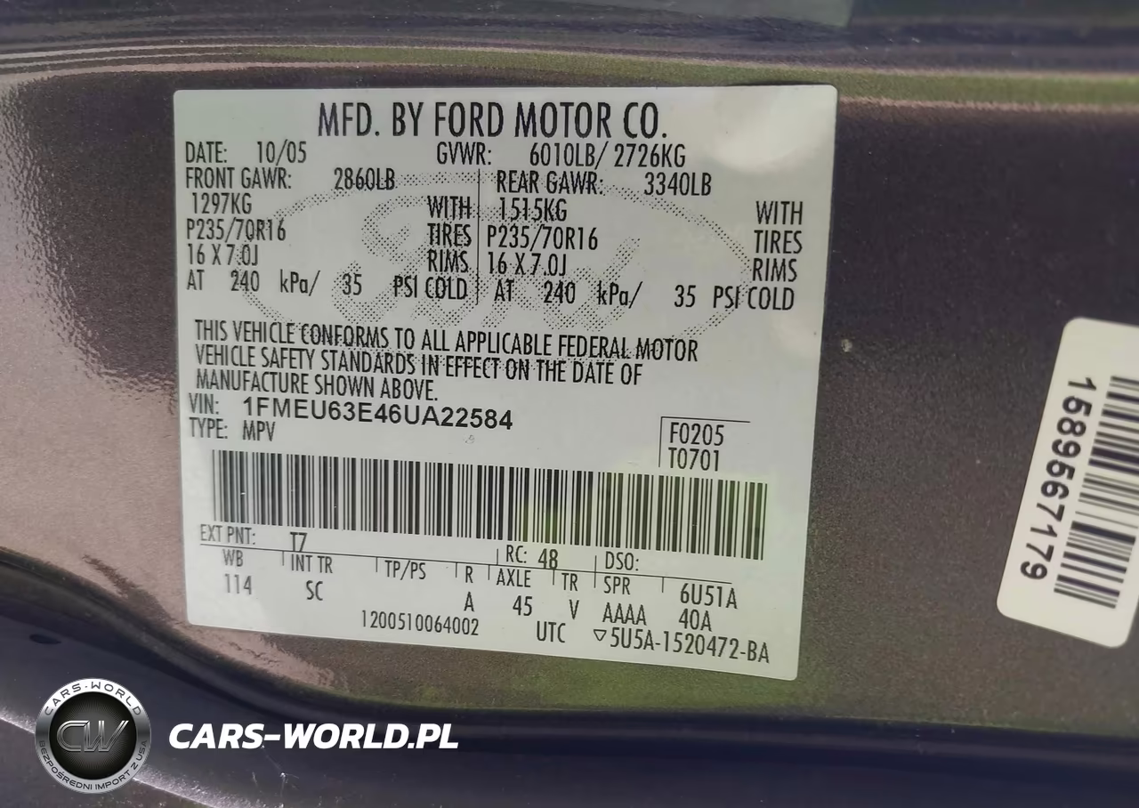 2006 Ford Explorer Xlt VIN:1FMEU63E46UA22584 - 9