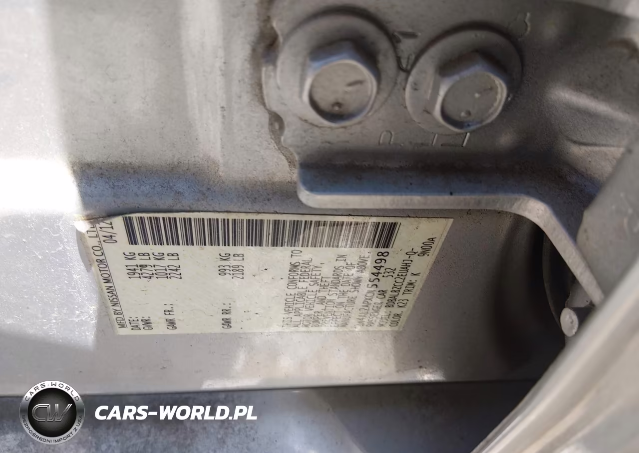 2012 Nissan Altima 2.5 S VIN:1N4AL2APXCN554498 - 9