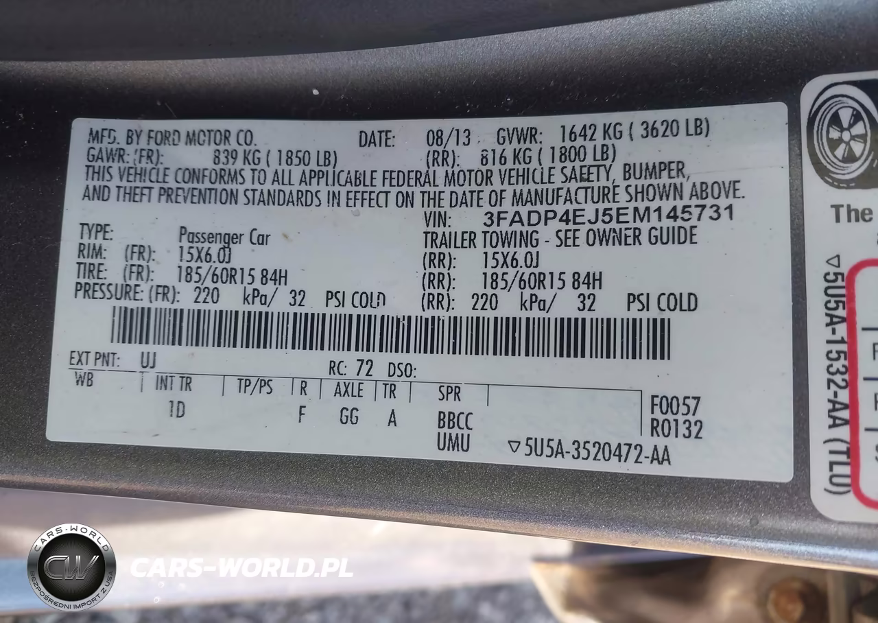 2014 Ford Fiesta Se VIN:3FADP4EJ5EM145731 - 9