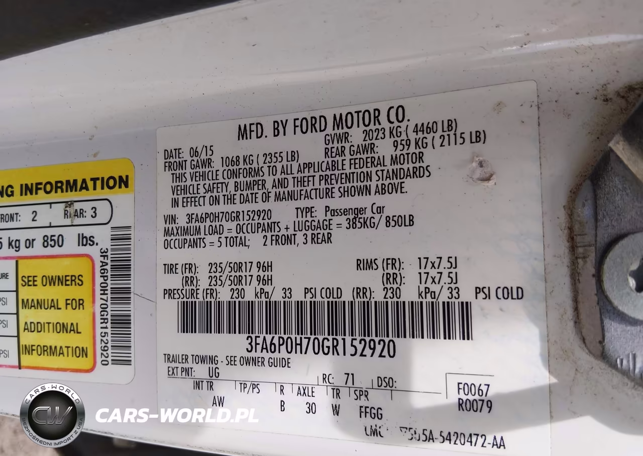 2016 Ford Fusion Se VIN:3FA6P0H70GR152920 - 9