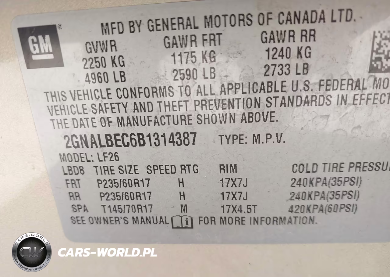 2011 Chevrolet Equinox Ls VIN:2GNALBEC6B1314387 - 9